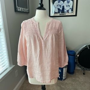 Joie linen top, large, pink